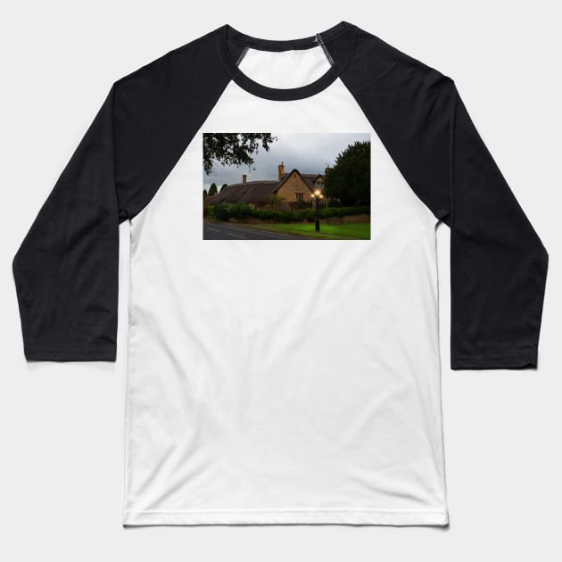 Chipping Campden, The Cotswolds, England at twilight Baseball T-Shirt by Graz-Photos